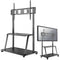 B-Tech Neomounts Height-Adjustable Rolling Floor Stand for 60 to 105" Displays (Black)