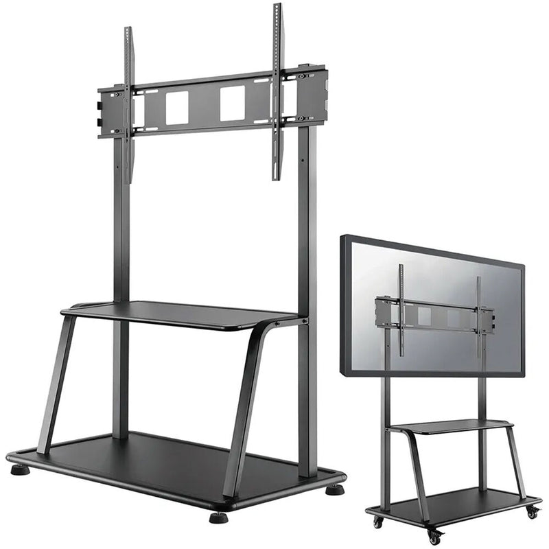 B-Tech Neomounts Height-Adjustable Rolling Floor Stand for 60 to 105" Displays (Black)