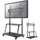 B-Tech Neomounts Height-Adjustable Rolling Floor Stand for 60 to 105" Displays (Black)