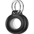 Belkin Waterproof AirTag Holder with Keyring (2-Pack, Black)