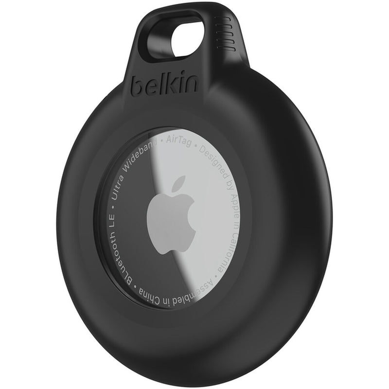 Belkin Waterproof AirTag Holder with Keyring (2-Pack, Black)