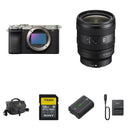 Sony a7CR Mirrorless Camera with 24-50mm f/2.8 Lens and Essentials+ Kit (Silver)