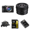 Sony a7C II Mirrorless Camera with 24mm f/2.8 Lens and Basic Bundle (Black)