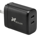 Xcellon PDG-265 65W GaN 2-Port USB-C Charger & Charging Cable Kit