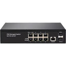 PTZCam 8-Port Gigabit PoE+ Compliant Managed Network Switch