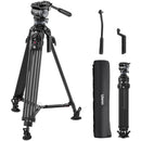 Ulanzi VideoFast Heavy-Duty Tripod with Fluid Head (Carbon Fiber)