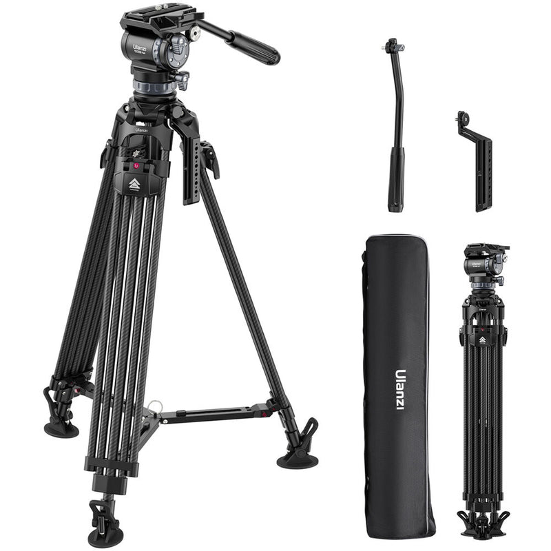 Ulanzi VideoFast Heavy-Duty Tripod with Fluid Head (Carbon Fiber)