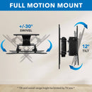 Mount-It! MI-2829XL Compact Full-Motion TV Wall Mount for up to 50" Displays