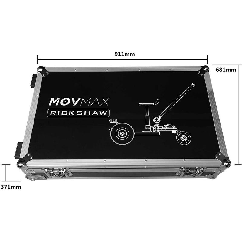 MOVMAX All-Terrain Rickshaw with Flight Case Kit