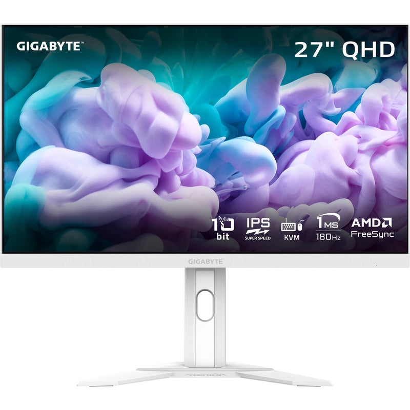Gigabyte M27QA ICE 27" 1440p HDR 180 Hz Gaming Monitor (White)