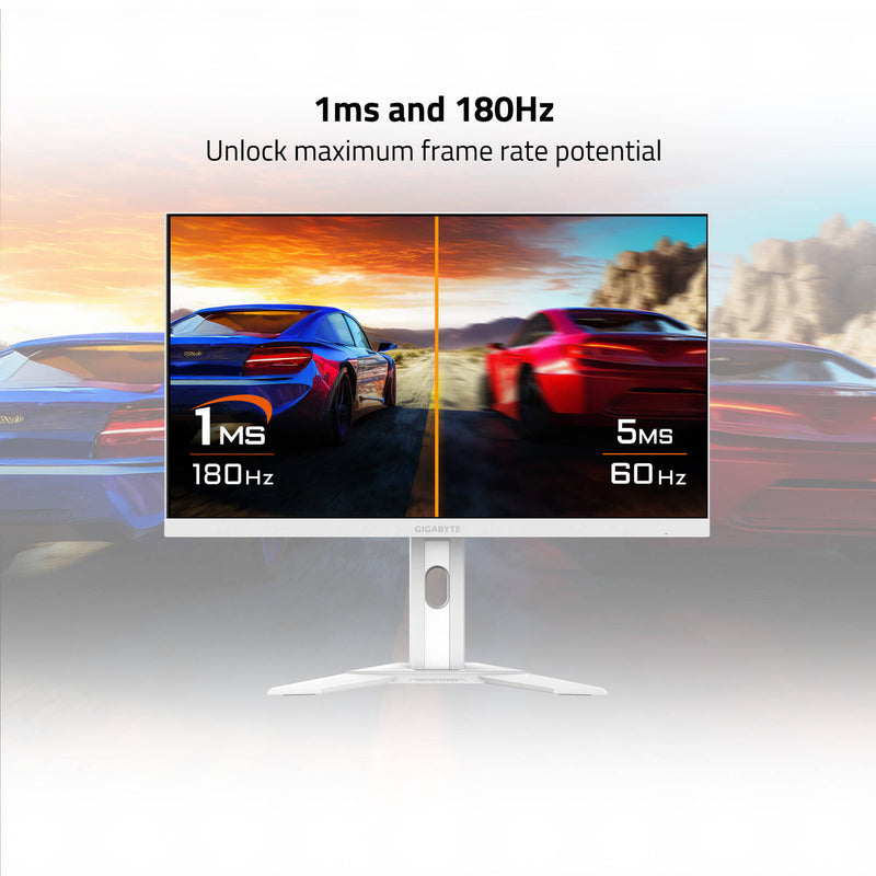 Gigabyte M27QA ICE 27" 1440p HDR 180 Hz Gaming Monitor (White)