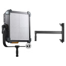 Godox P600Bi KNOWLED Bi-Color LED Panel Light (2-Light Kit)