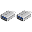 EZQuest USB-C to USB-A 3.0 Mini Adapter (2-Pack)