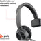 Poly Voyager 4310 Bluetooth Mono Headset with BT700 USB-A Dongle and Charging Stand (Microsoft Teams Certified)