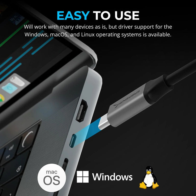 Sabrent USB-C to 2.5 Gigabit Ethernet Adapter