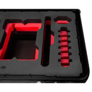 Foama N935 Carry-On Case for RED V-RAPTOR [X] (Black with Red Insert)