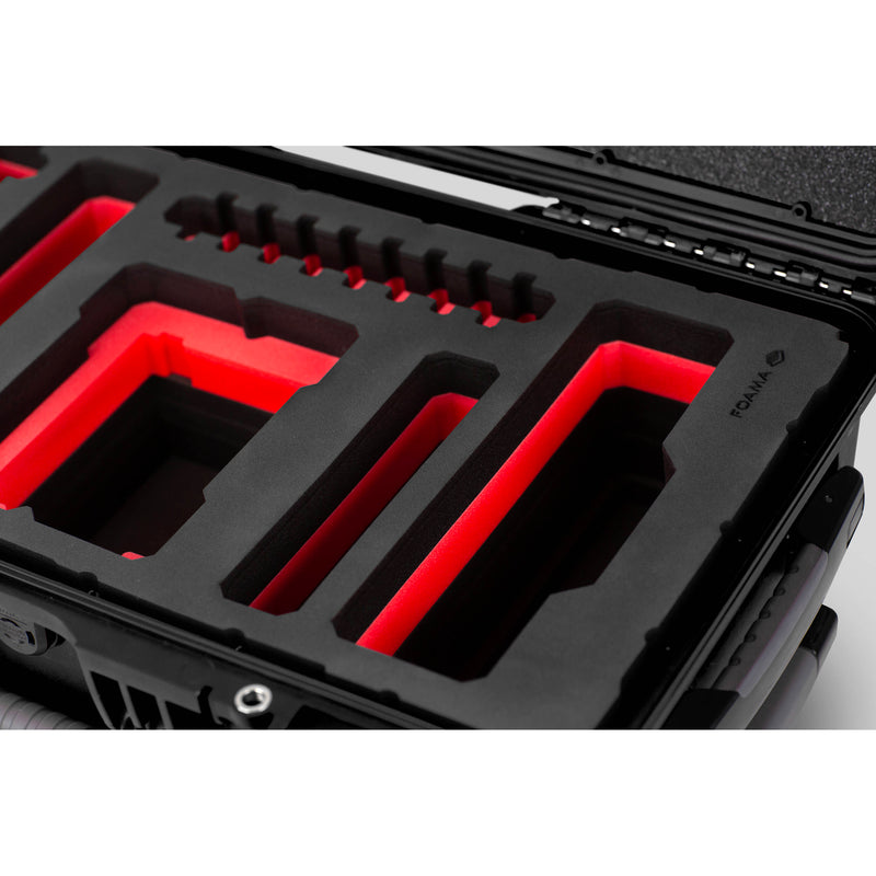 Foama N935 Carry-On Case for RED KOMODO-X (Black with Red Insert)