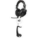 RODE NTH-100M Professional Over-Ear Headset Kit with Desktop Stand (2-Pack)
