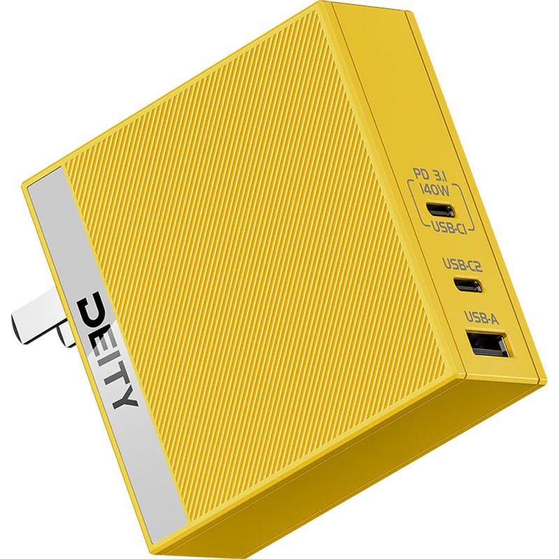 Deity Microphones 140W USB-C GaN Power Adapter (Yellow)