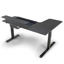 Eureka L-Shaped Standing Desk (Left, Black)