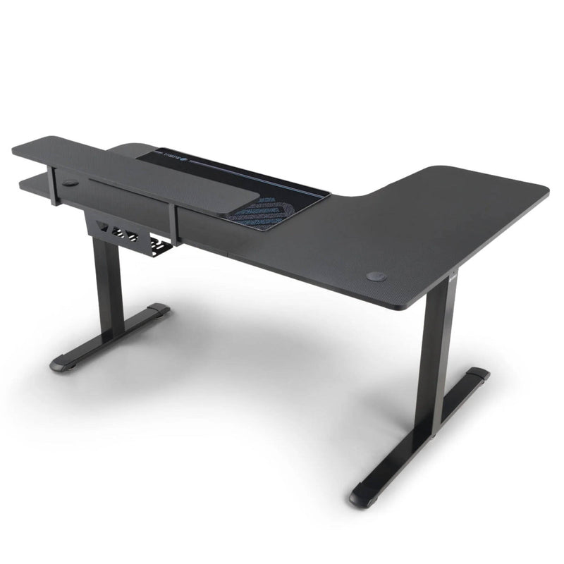 Eureka L-Shaped Standing Desk (Left, Black)