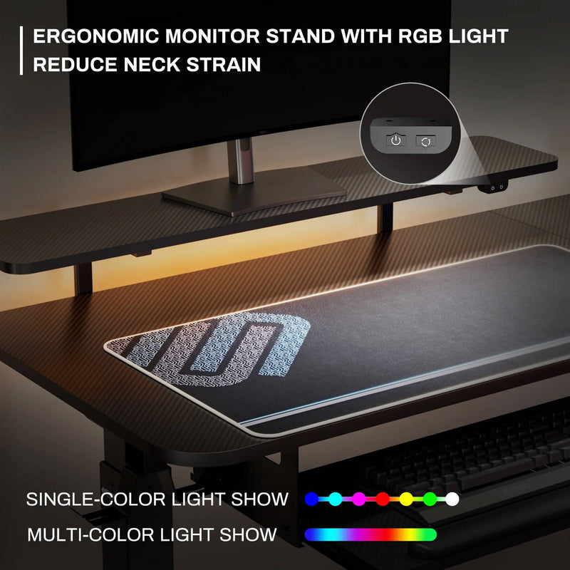Eureka L-Shaped Standing Desk (Left, Black)
