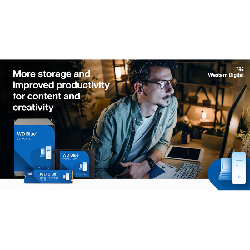 WD 8TB Blue 5640 SATA III 3.5" Internal HDD
