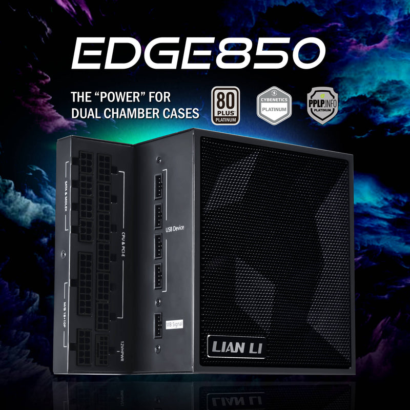 Lian Li Edge Series 850W 80 Plus Platinum Modular ATX Power Supply (Black)