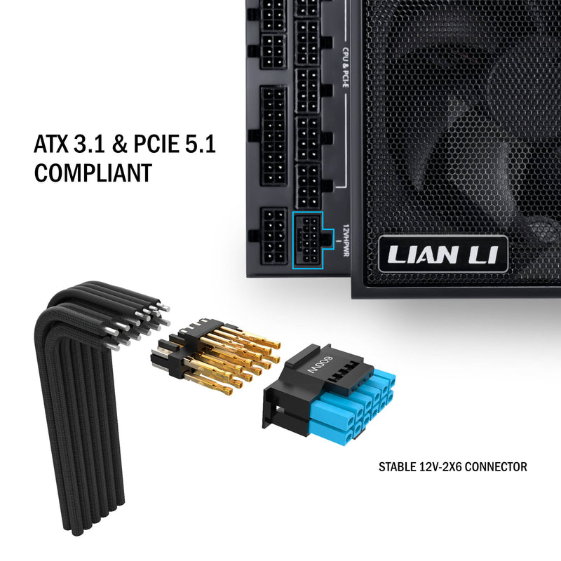 Lian Li Edge Series 1300W 80 Plus Platinum Modular ATX Power Supply (Black)