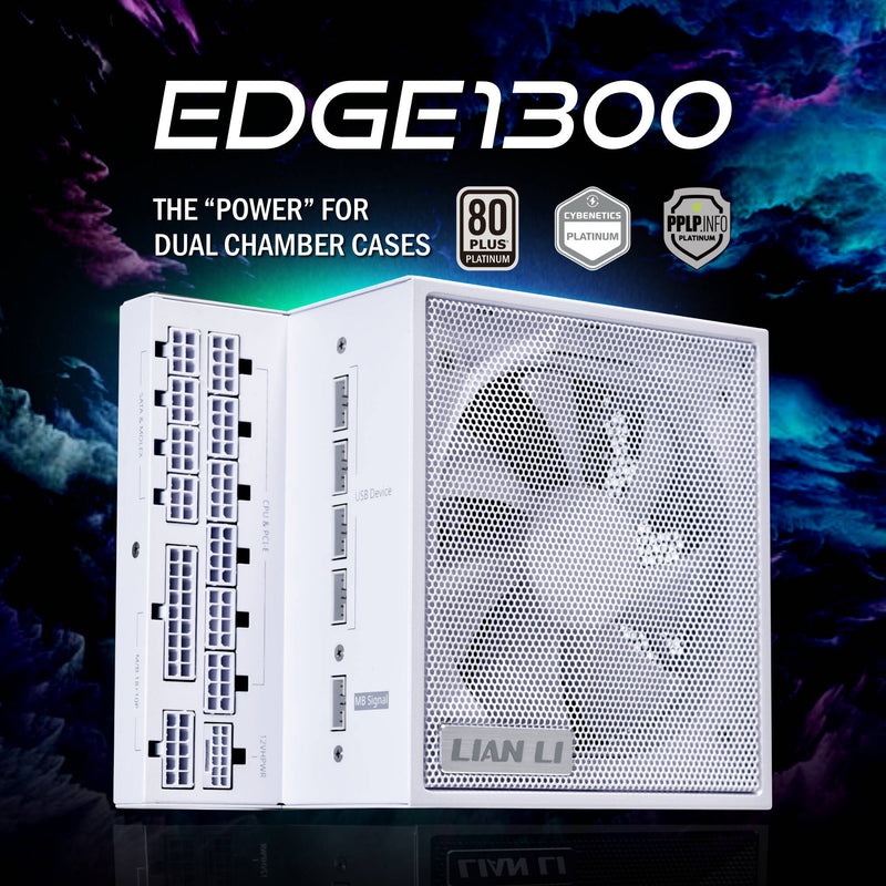 Lian Li Edge Series 1300W 80 Plus Platinum Modular ATX Power Supply (White)