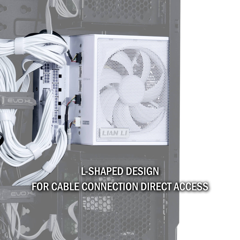 Lian Li Edge Series 1300W 80 Plus Platinum Modular ATX Power Supply (White)