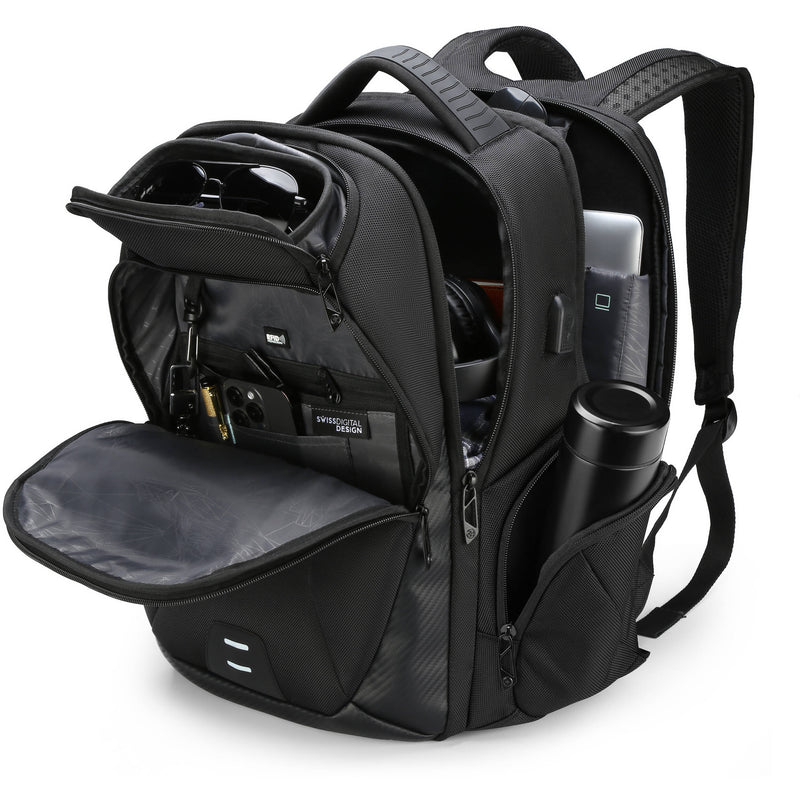 Swissdigital TERABYTE NG Backpack (Black, 32L)