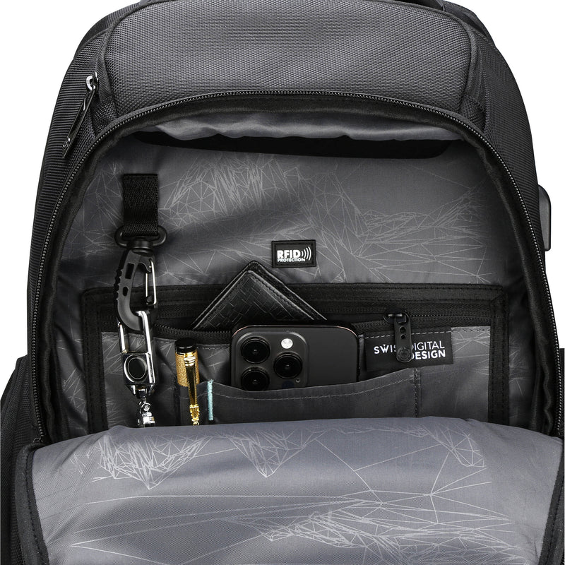 Swissdigital TERABYTE NG Backpack (Black, 32L)