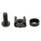 Rocstor M5 x 12mm Rack Screws & Cage Nuts (100-Pack, Black)