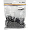 Rocstor M5 x 12mm Rack Screws & Cage Nuts (100-Pack, Black)