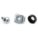 Rocstor M5 Rack Screw & Cage Nut (50-Pack, Zinc Plated Silver)