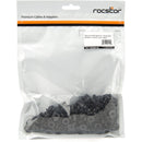 Rocstor M5 Rack Screw & Cage Nut (50-Pack, Black)
