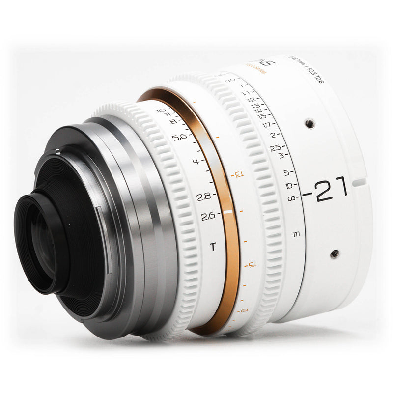Dulens APO Mini Prime 21mm T2.6 Lens (ARRI PL, White)