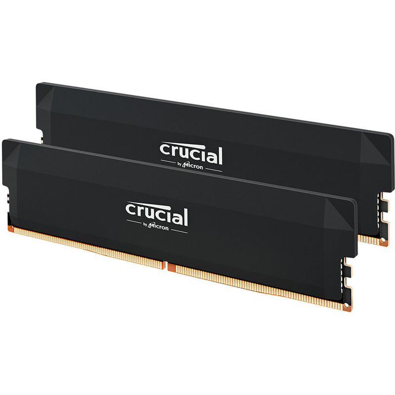 Crucial 32GB Pro Overclocking DDR5 6400 MT/s UDIMM Memory Kit (2 x 16GB, Black)