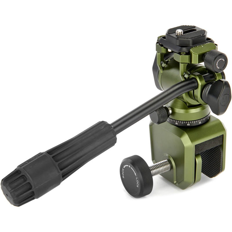 3 Legged Thing AirHed Trinity Video Head and Window Mount Clamp Kit (Moss Green)