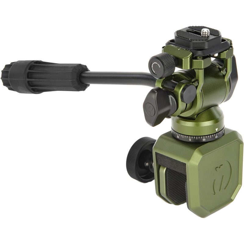 3 Legged Thing AirHed Trinity Video Head and Window Mount Clamp Kit (Moss Green)