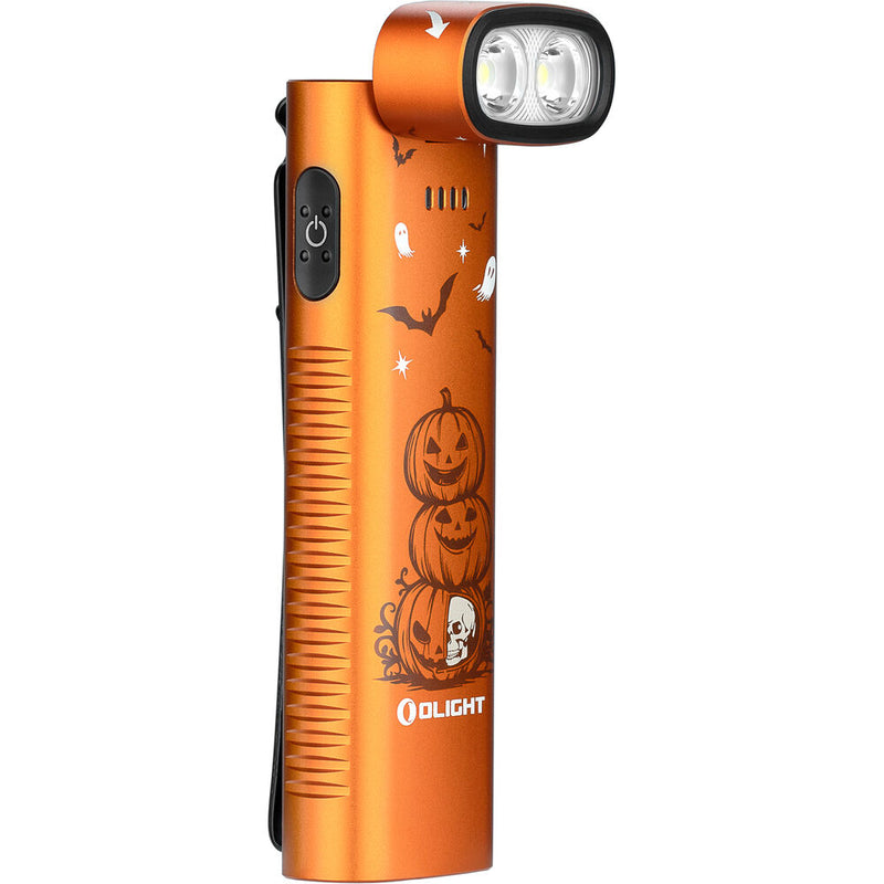 Olight Arkflex Adjustable Right-Angle Flashlight (Pumpkin Orange)