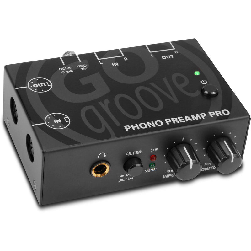 GOgroove SonaVERSE Phono Preamp Pro with RCA/DIN Connection