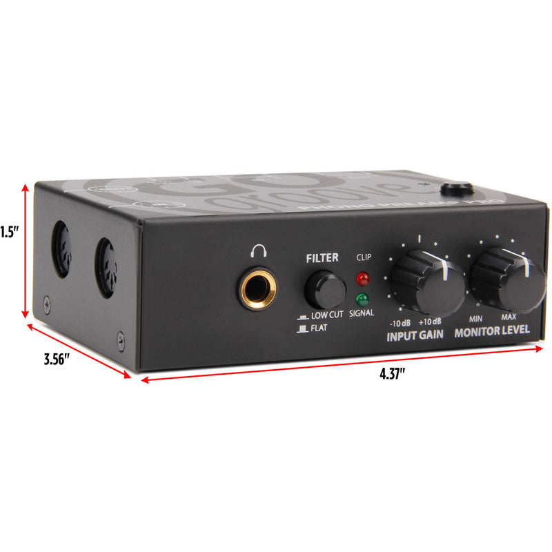 GOgroove SonaVERSE Phono Preamp Pro with RCA/DIN Connection