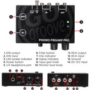 GOgroove SonaVERSE Phono Preamp Pro with RCA/DIN Connection