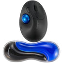 Kensington Slim Duo Gel Mouse/Trackball Wrist Rest (Blue and Black)