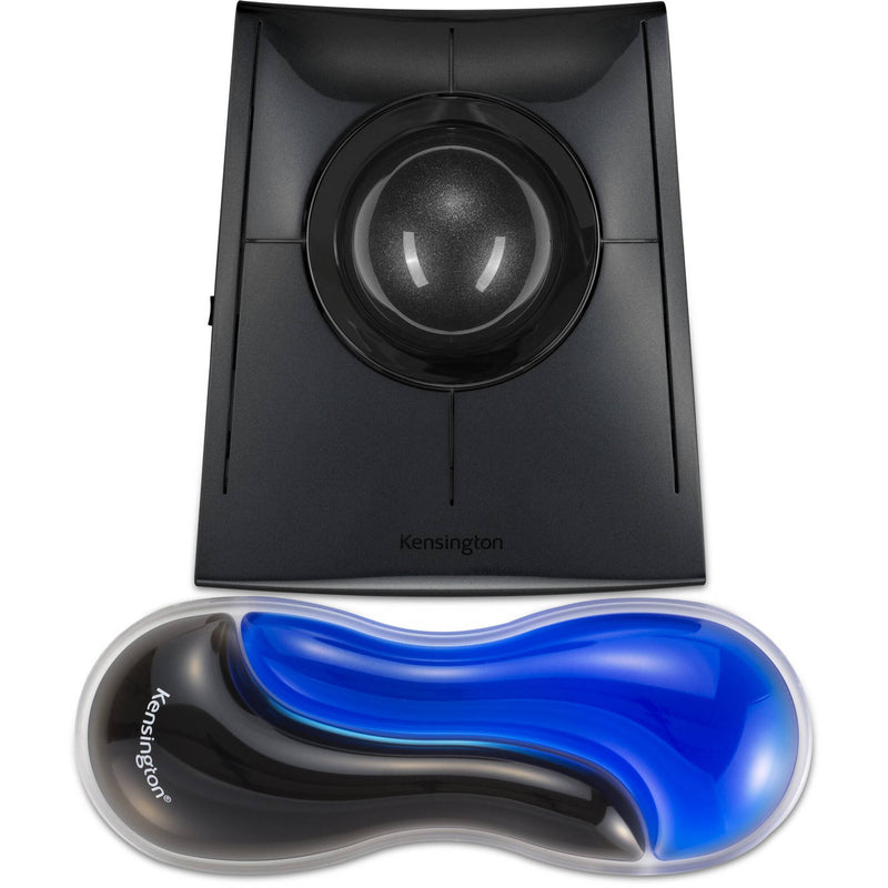 Kensington Slim Duo Gel Mouse/Trackball Wrist Rest (Blue and Black)