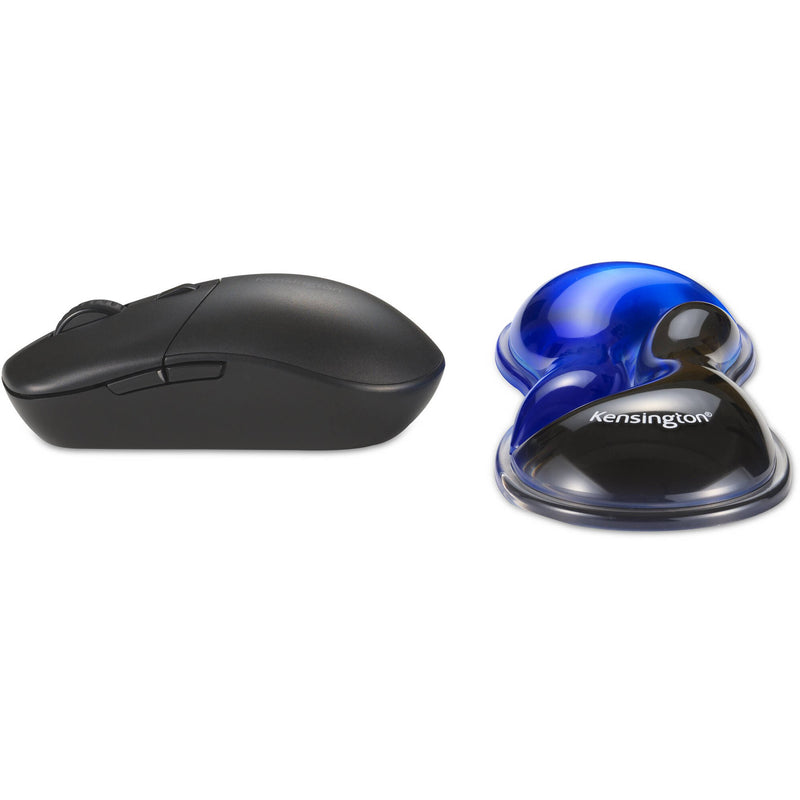 Kensington Slim Duo Gel Mouse/Trackball Wrist Rest (Blue and Black)