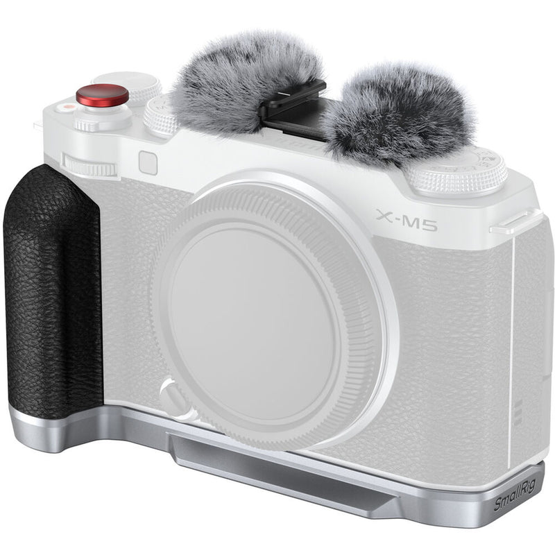 SmallRig L-Shape Mounting Plate with Silicone Handle for FUJIFILM X-M5 (Silver)