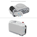 SmallRig L-Shape Mounting Plate with Silicone Handle for FUJIFILM X-M5 (Silver)